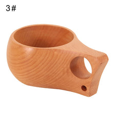 Load image into Gallery viewer, fashion 101ml - 200ml Outdoor Portable Wooden Cup Ancient Kuksa Coffee Tea Milk Drinking Mug Insulation Cup Wood Mugs Drinkware