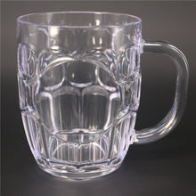 Load image into Gallery viewer, 8pcs Unbreakable Acrylic Beer Cup KTV Large Beer Mug Plastic Dimple Beer Tankards Breakfast Milk Coffee Water Mug Bar Drinkware
