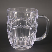 Load image into Gallery viewer, 8pcs Unbreakable Acrylic Beer Cup KTV Large Beer Mug Plastic Dimple Beer Tankards Breakfast Milk Coffee Water Mug Bar Drinkware
