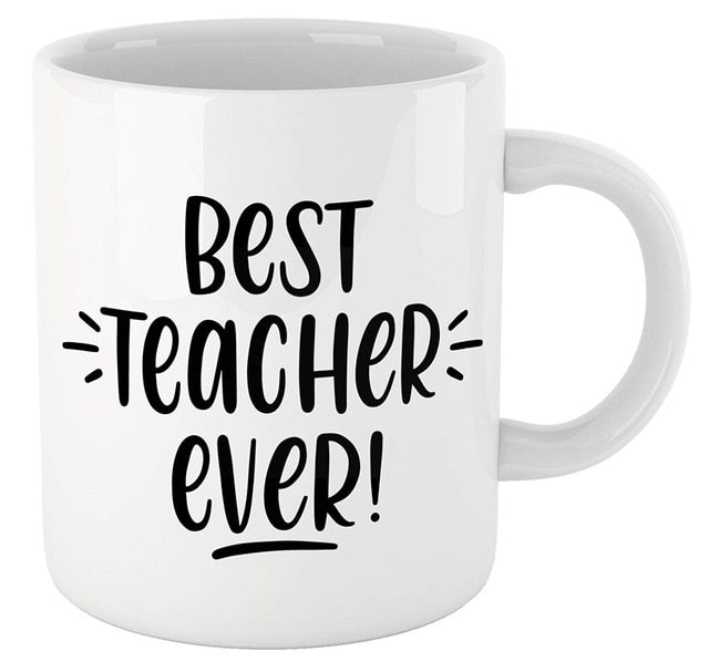 Funny Mug  Teacher's Name Best Teacher Ever 11 Oz Ceramic Coffee Mug